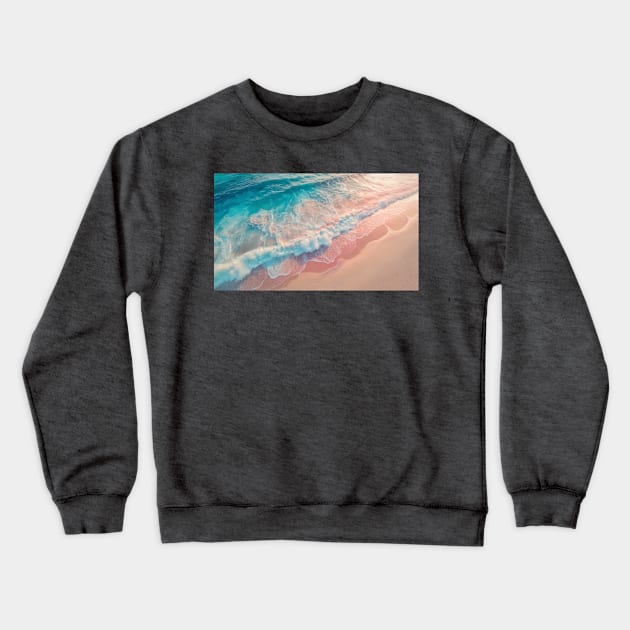 Pastel colors beach Crewneck Sweatshirt by psychoshadow